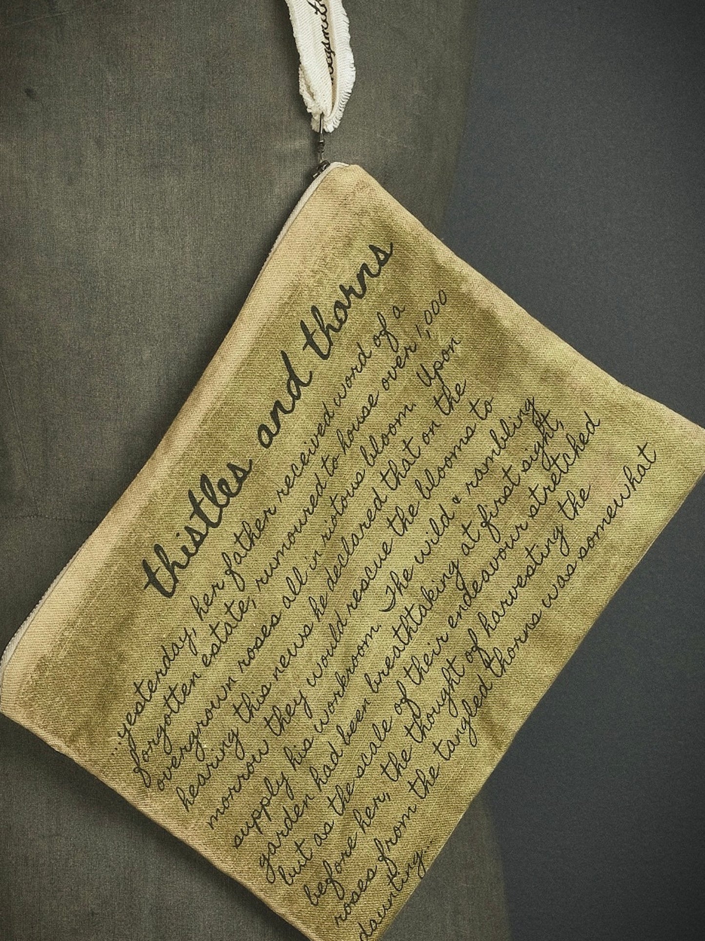 Thistles and Thorns - Fabric Clutch