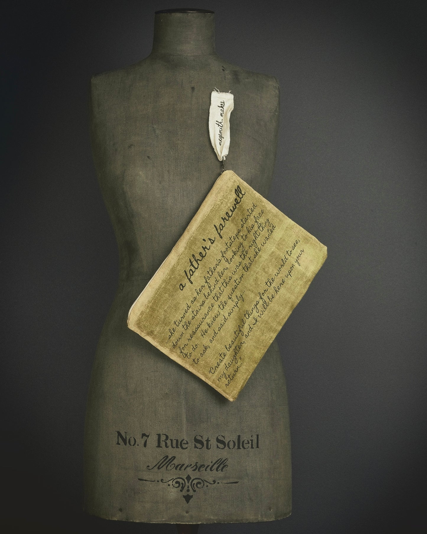 A Father's Farewell - Fabric Clutch