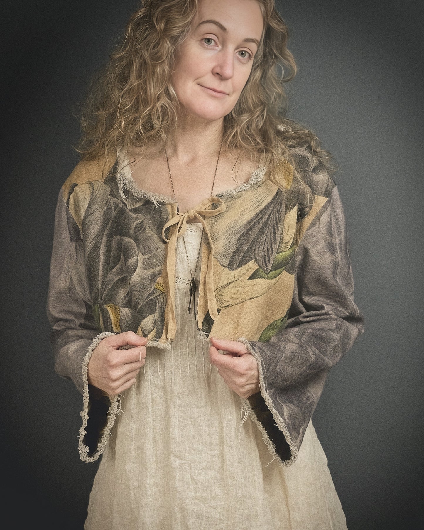 Bearded Iris - Reversible Jacket + Headband + Tote Bag set