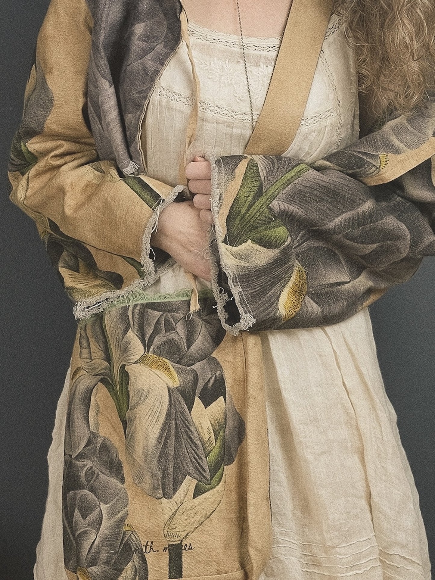 Bearded Iris - Reversible Jacket + Headband + Tote Bag set