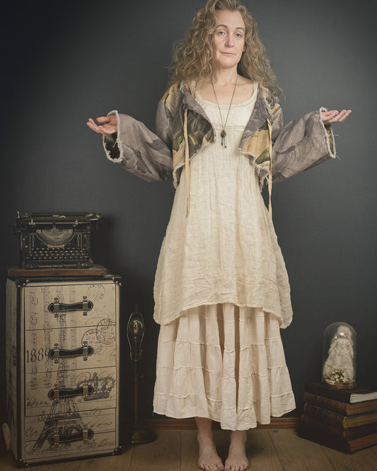 Bearded Iris - Reversible Jacket + Headband + Tote Bag set