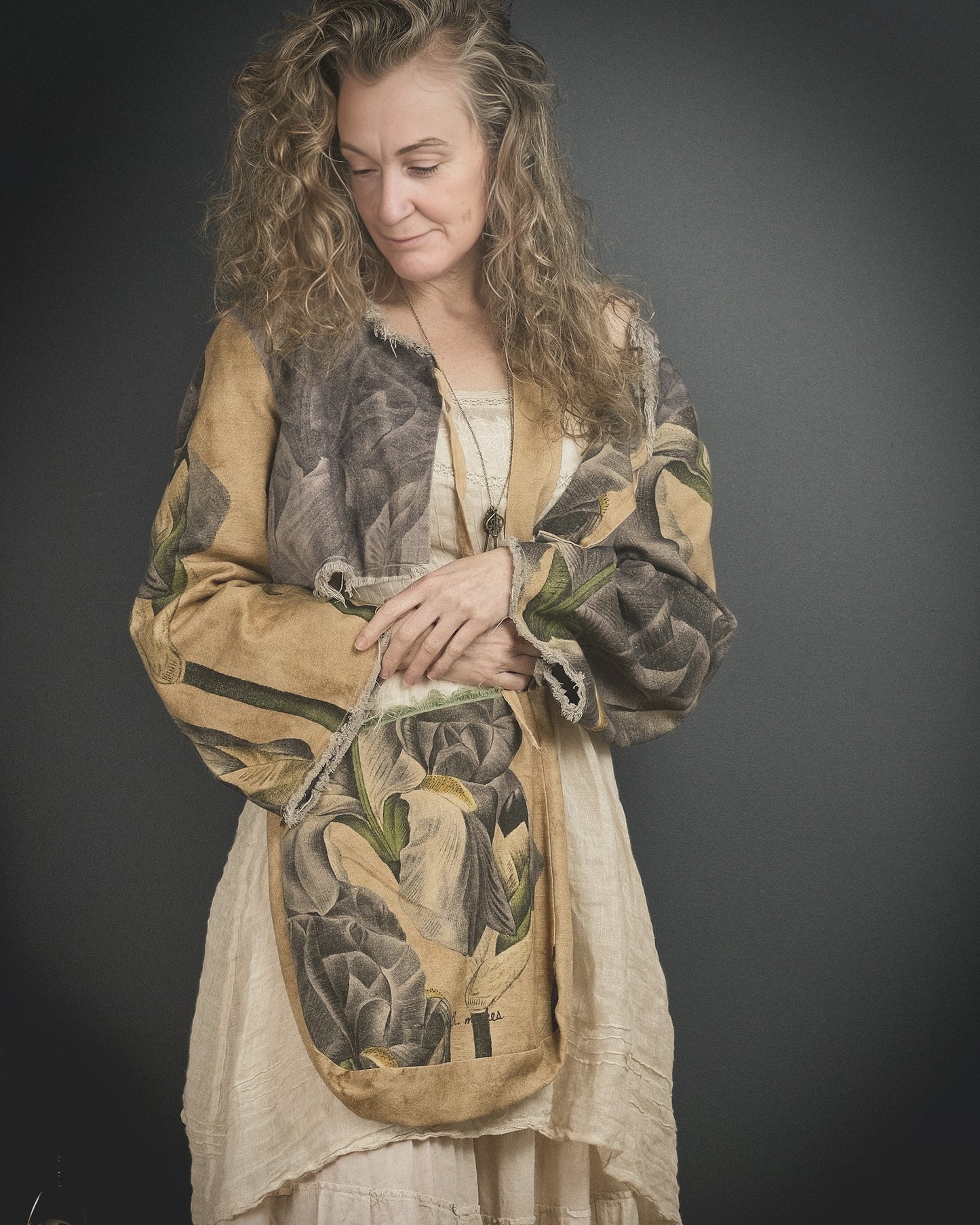 Bearded Iris - Reversible Jacket + Headband + Tote Bag set