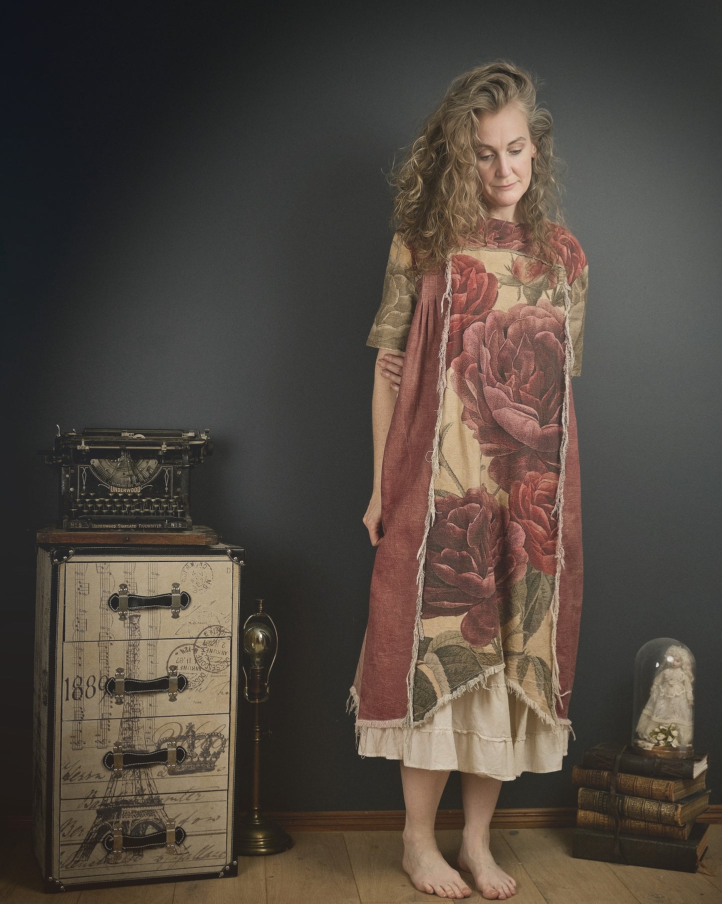 Bishop Rose - Dress + Headband + Clutch set