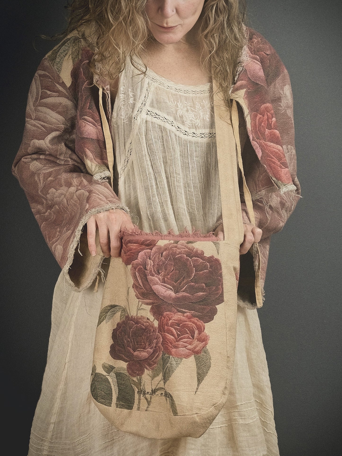 Bishop Rose - Reversible Jacket + Headband + Tote Bag set