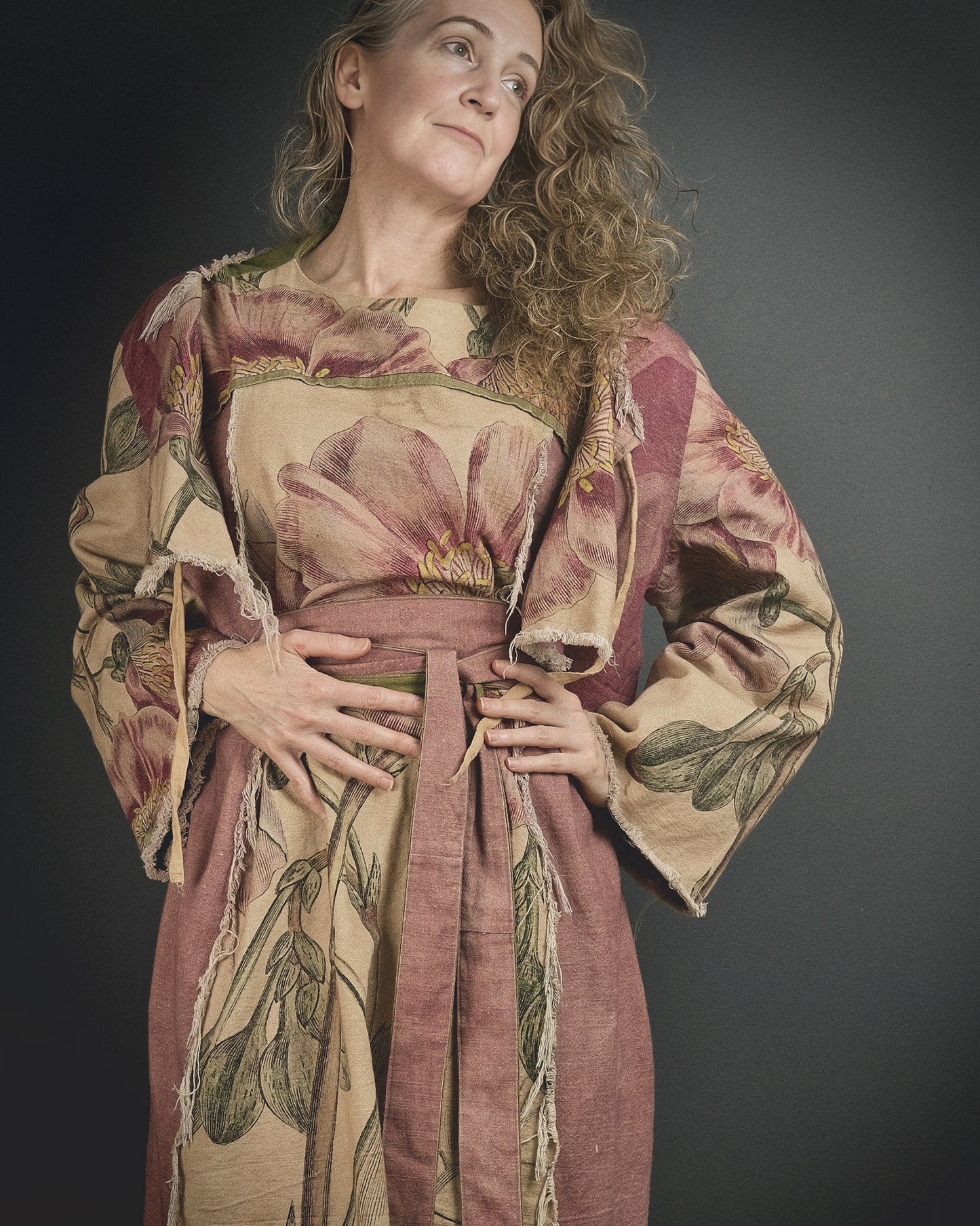 Common Poppy - Dress + Headband + Clutch set