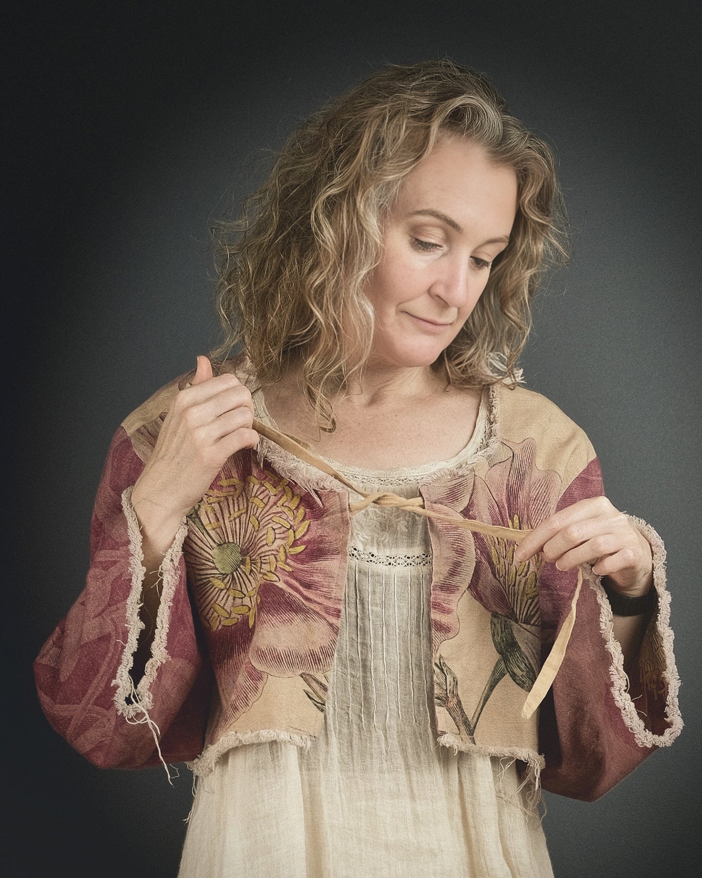 Common Poppy - Reversible Jacket + Headband + Tote Bag set