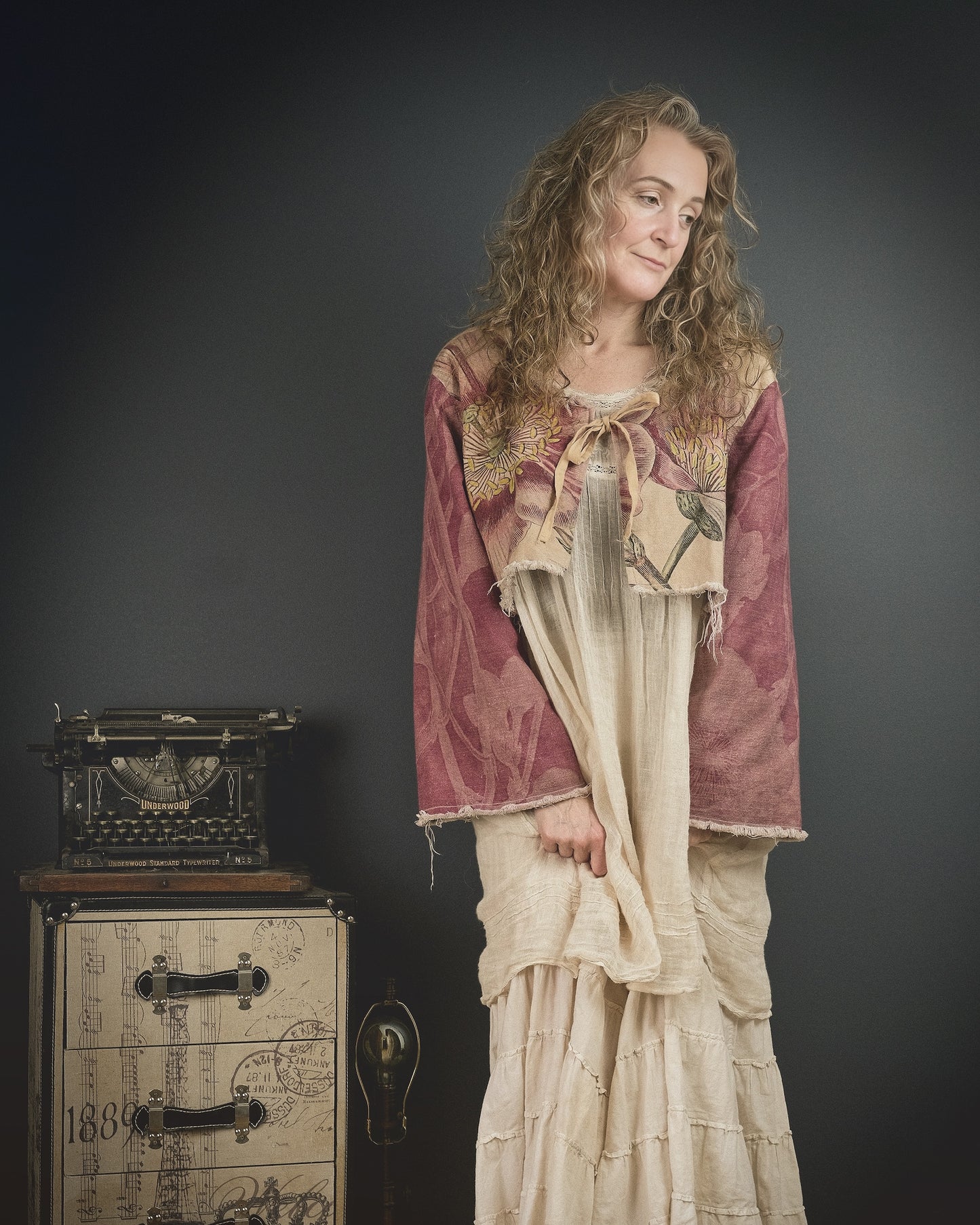 Common Poppy - Reversible Jacket + Headband + Tote Bag set