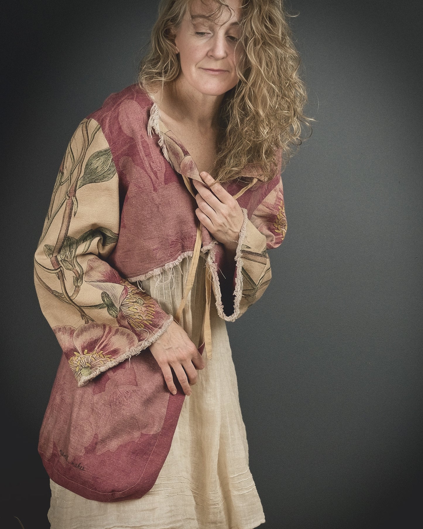 Common Poppy - Reversible Jacket + Headband + Tote Bag set