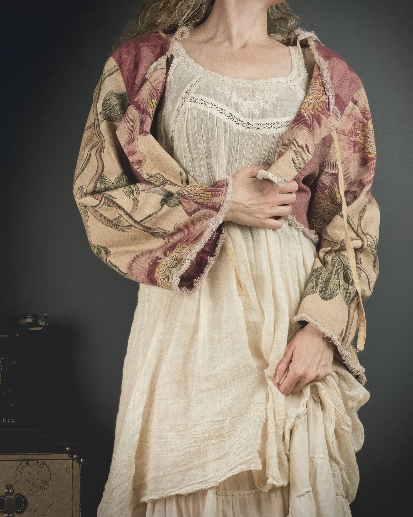 Common Poppy - Reversible Jacket + Headband + Tote Bag set