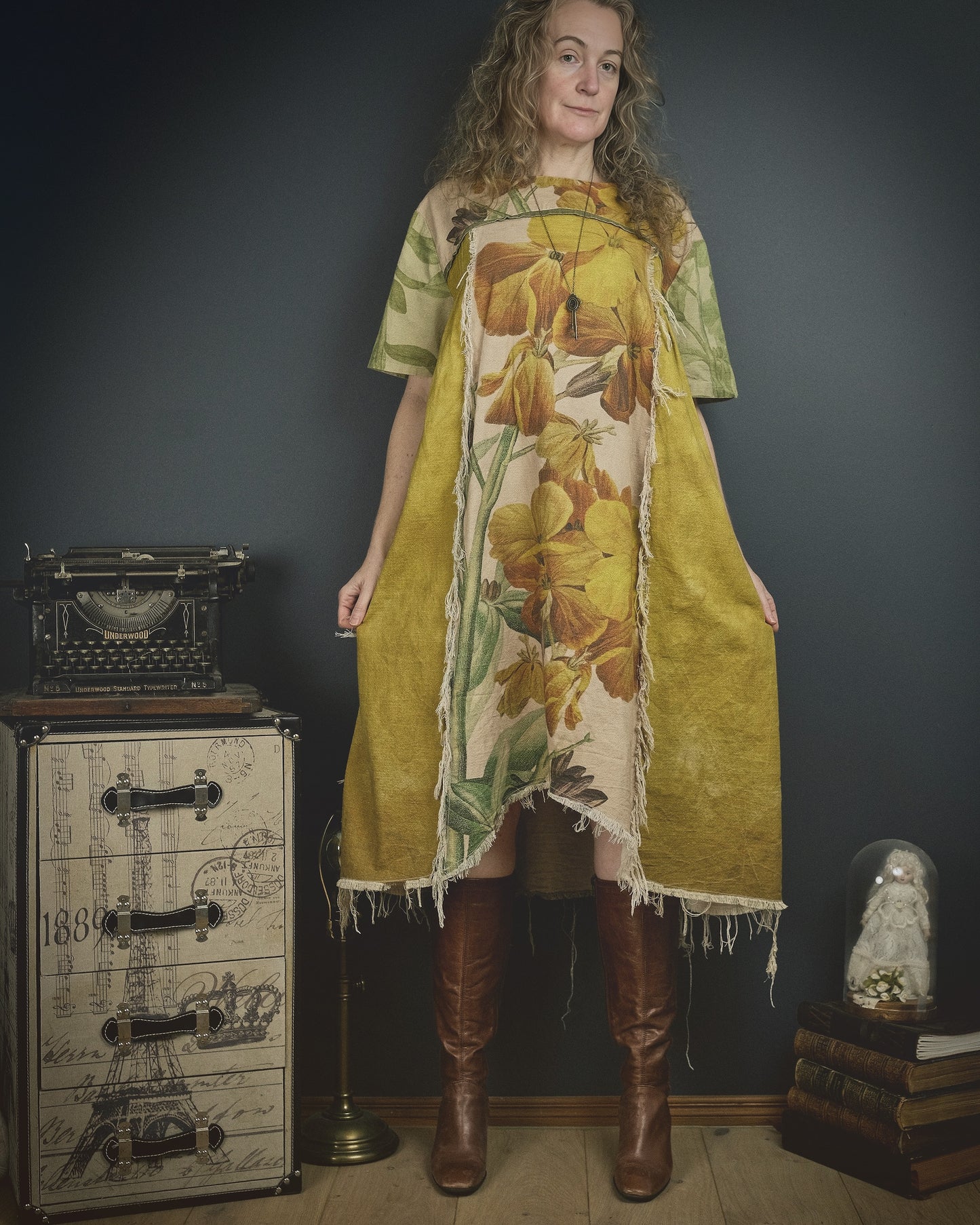 Common Wallflower - Dress + Headband + Clutch set