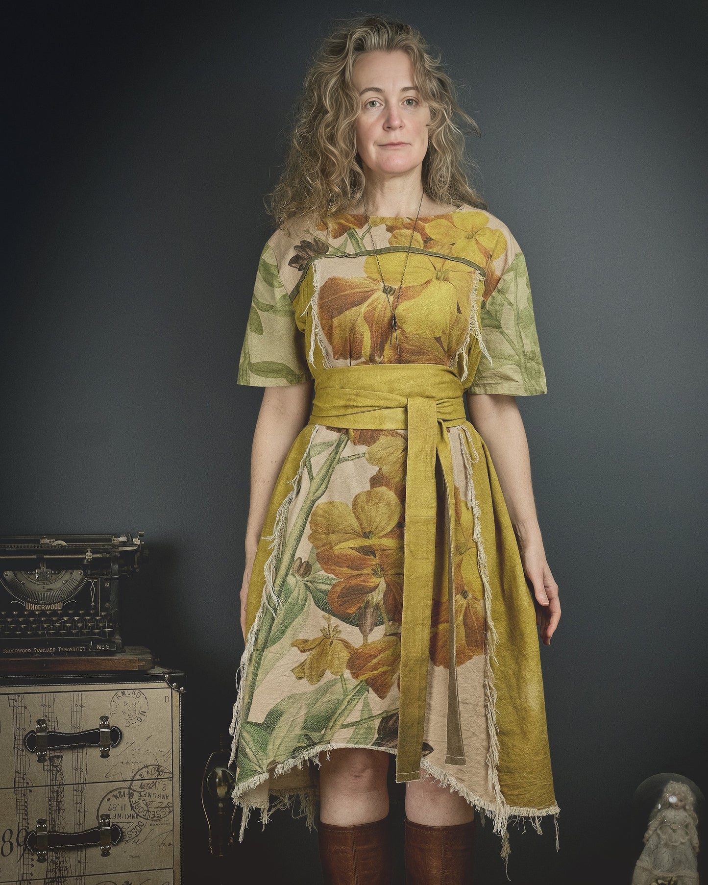 Common Wallflower - Dress + Headband + Clutch set