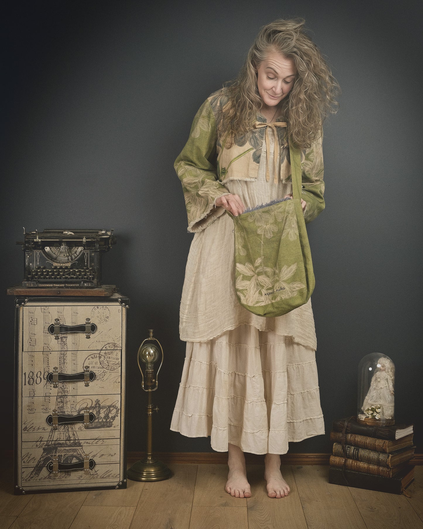 Wild Lobelia - Reversible Jacket + Headband + Tote Bag set