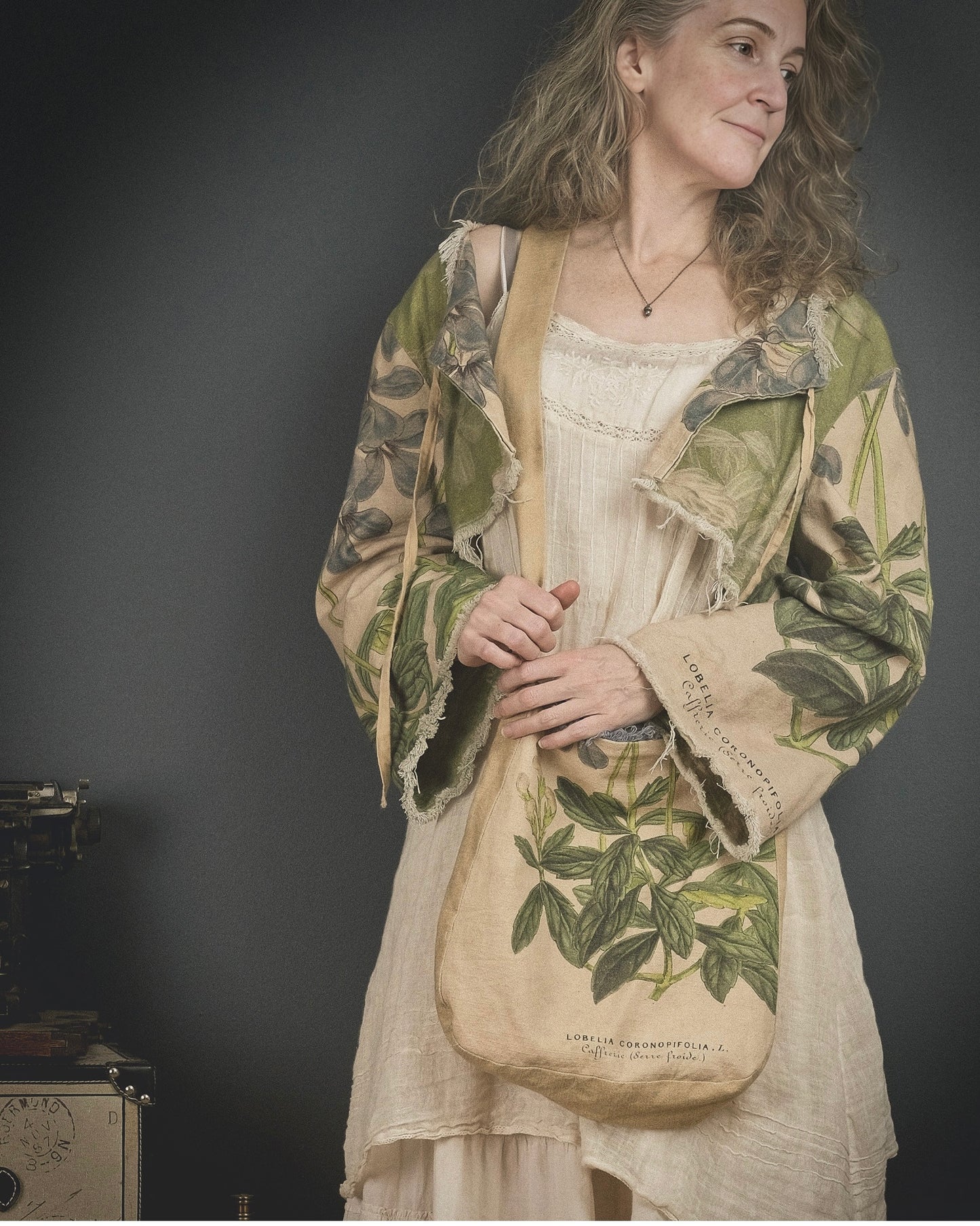 Wild Lobelia - Reversible Jacket + Headband + Tote Bag set