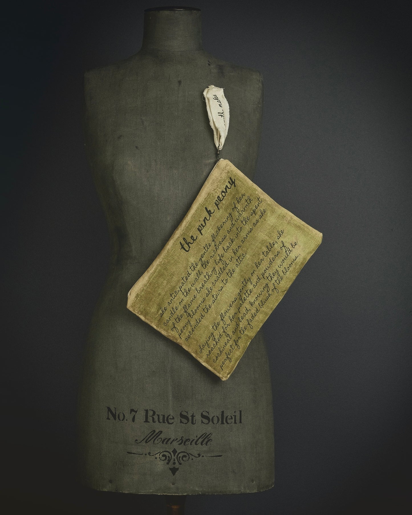 The Pink Peony - Fabric Clutch