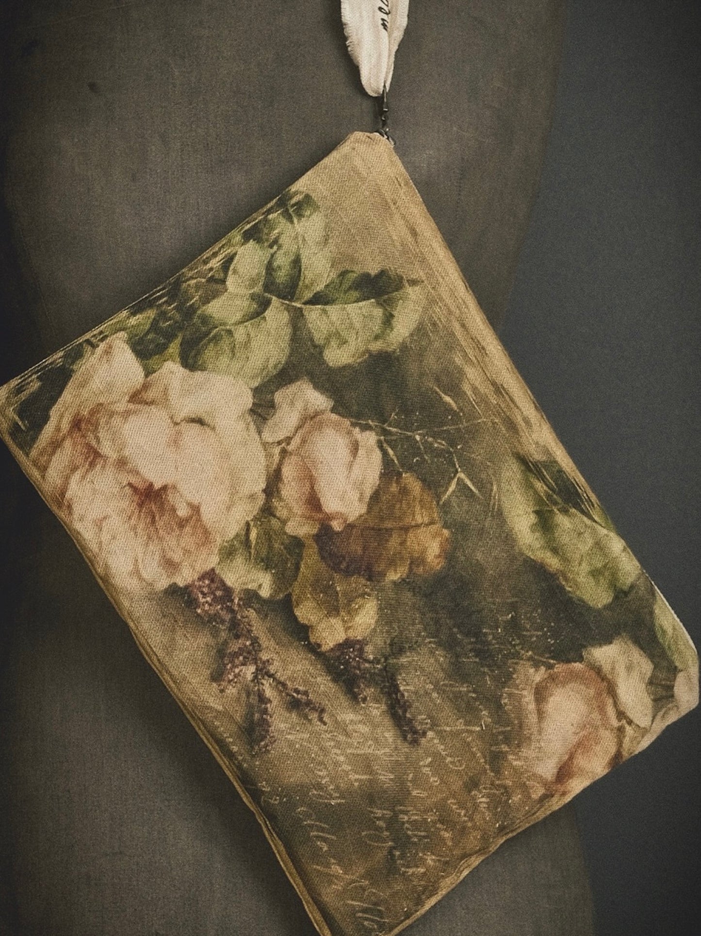 The Pink Peony - Fabric Clutch