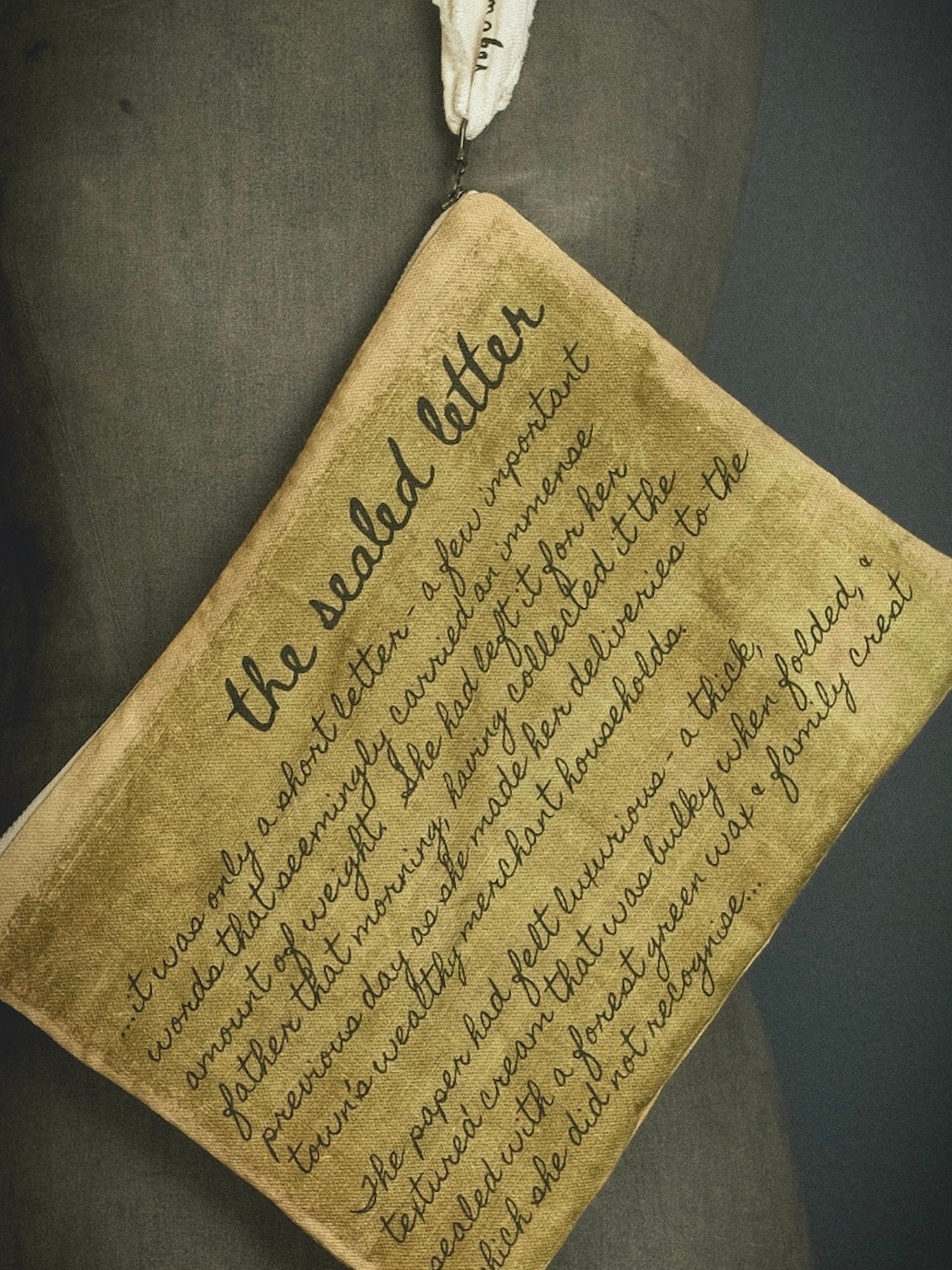 The Sealed Letter - Fabric Clutch