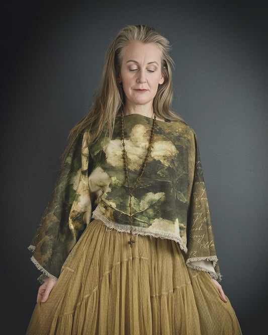 The White Wreath - Low-waste Boxy Top