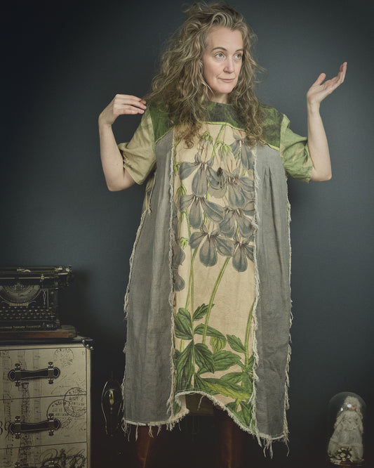 Wild Lobelia - Dress + Headband + Clutch set